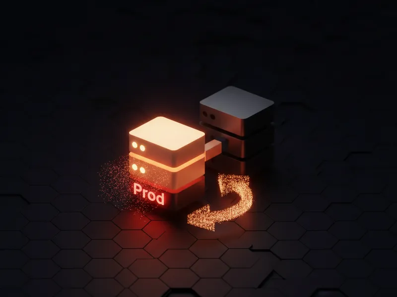 Technical diagram illustrating continuous sandbox data synchronization flow from production for consistent environments.