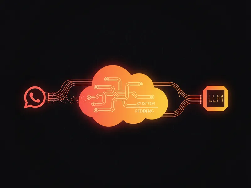 Architectural diagram illustrating a custom AI agent framework handling messaging flow in Salesforce.