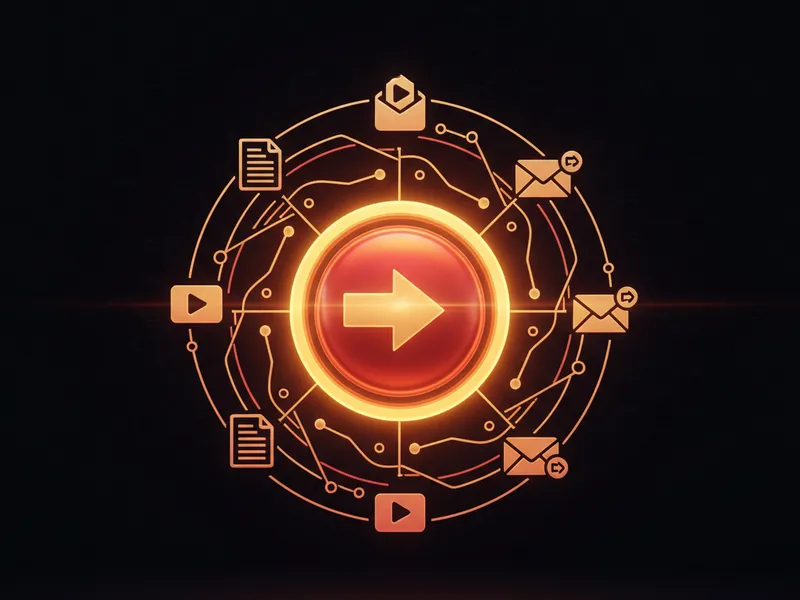 Designing Salesforce AR automation using a central flow orchestrating email generation and file attachment.