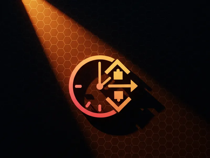 Diagnostic visualization of a Salesforce Scheduled Flow execution timeline encountering a processing block.