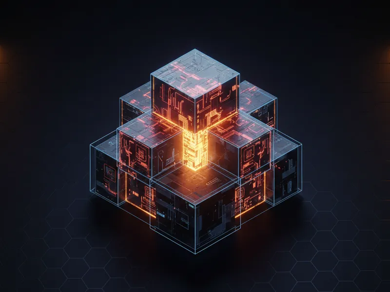 A 3D rendered architectural block representing Salesforce admin best practices and scalable design