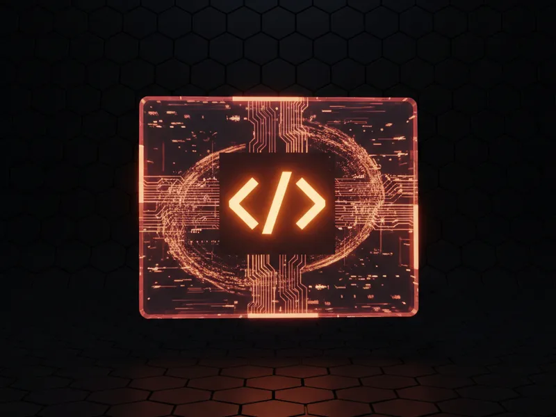 An illustration of the new Salesforce Web Console interface featuring modern coding tools and data visualization