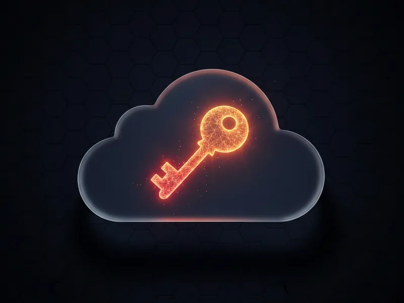 A 3D glass cloud icon representing the Salesforce connector OAuth authentication process for Dataflow Gen2.