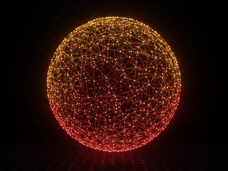 3D data sphere visualizing Salesforce Consumption Forecasting customer usage patterns