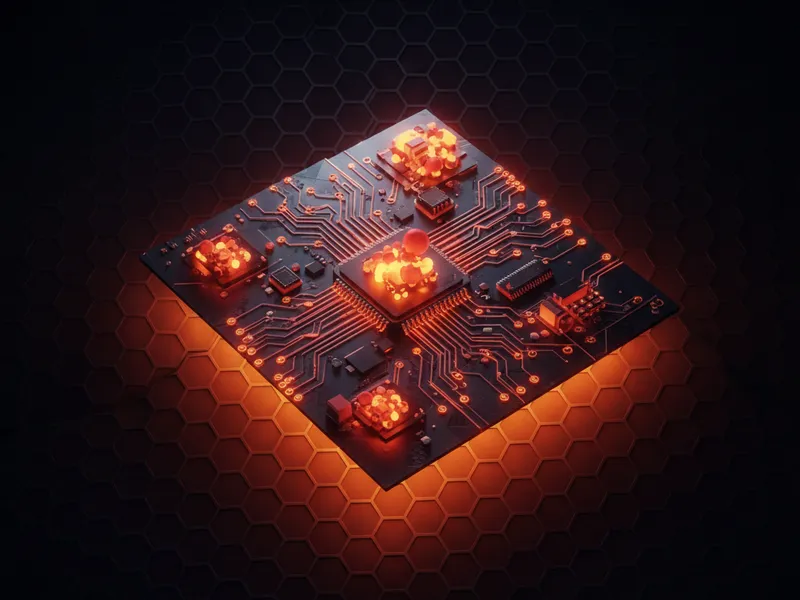 3D rendered AI execution engine nodes representing Unified Planner and Agentforce on a dark background.