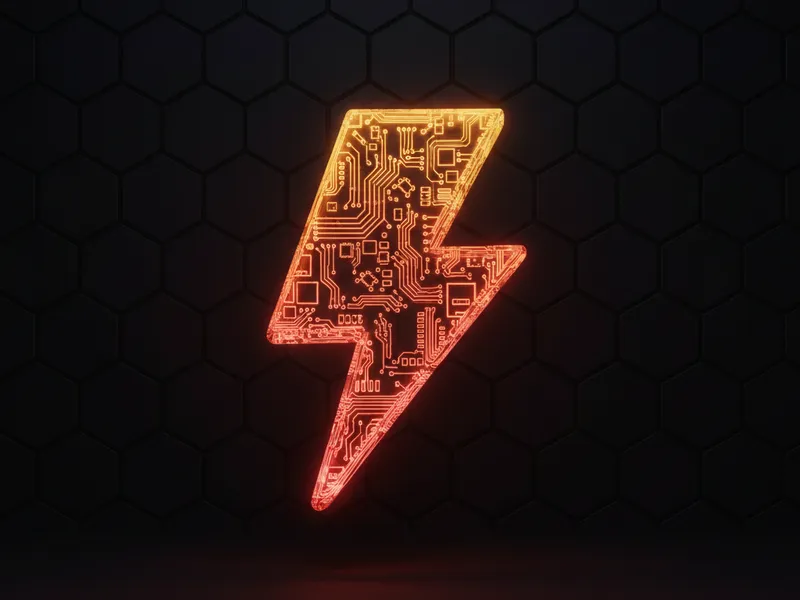 3D Salesforce lightning bolt representing pipeline forecasting for developers