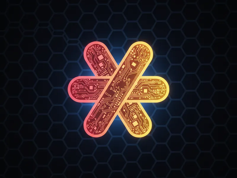 Stylized 3D Slack and Salesforce integration showcasing Salesforce Slackbot automation capabilities.