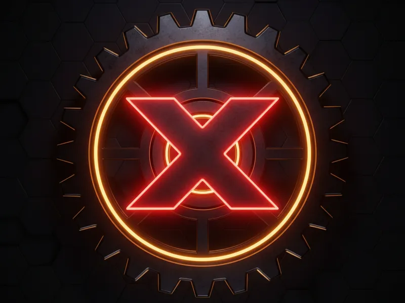 A 3D cogwheel with a cancellation symbol, representing the halted retirement of Salesforce profile permissions.