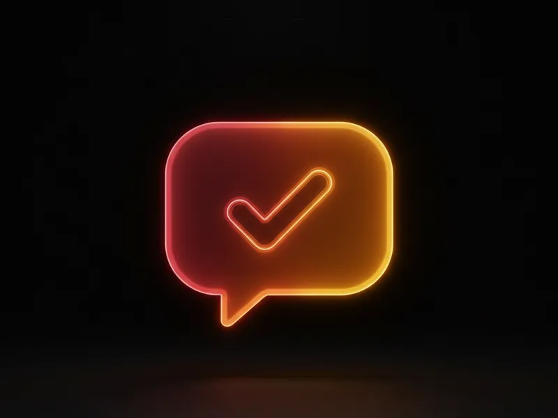 3D icon representing a resolved Agentforce conversation with a checkmark.