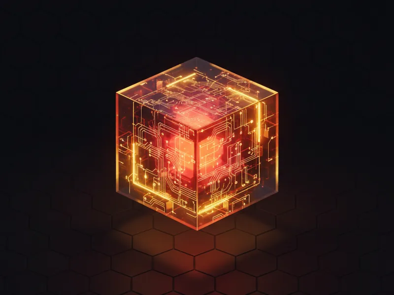 3D rendered data cube symbolizing Salesforce archived data prepared for AI analysis and readiness.