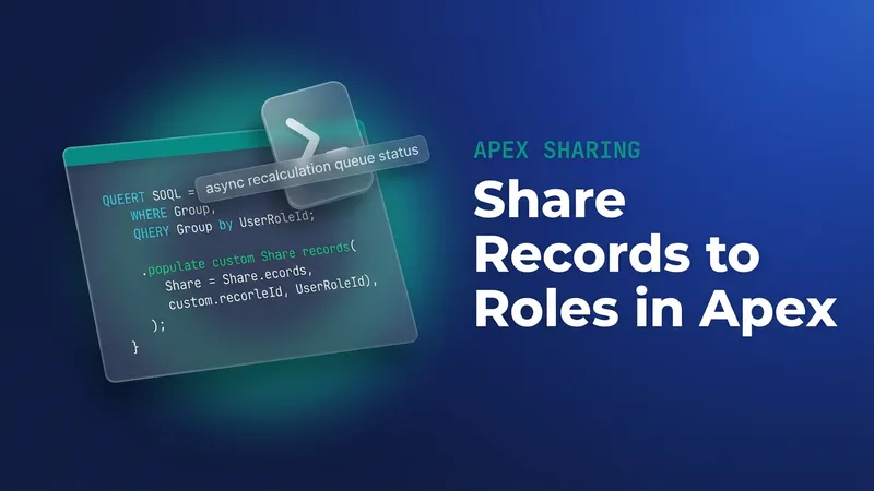 Apex Sharing to Role: Group Ids and Async Recalculation
