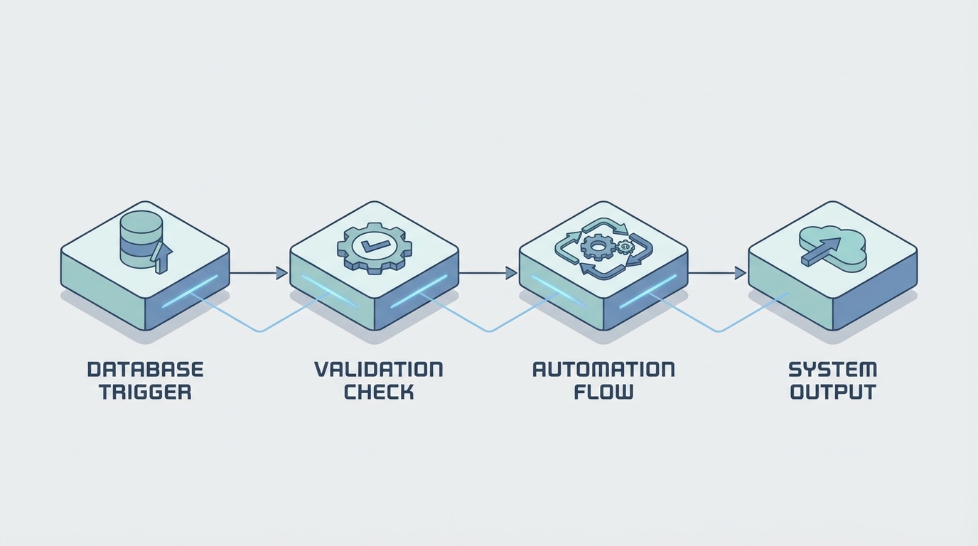 A professional technical diagram illustrating the sequential stages of a system's order of execution logic.
