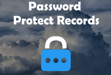 Password Protect Records