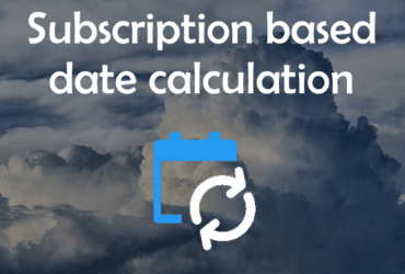 Subscription based monthly start and end dates between two dates