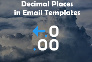 Decimal places in Email Templates
