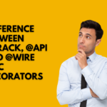 Difference between @Track, @api and @wire LWC decorators