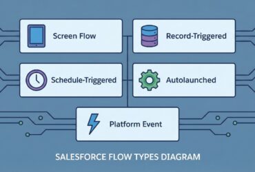 Types of flows in Salesforce | Salesforce flow types - Featured Image